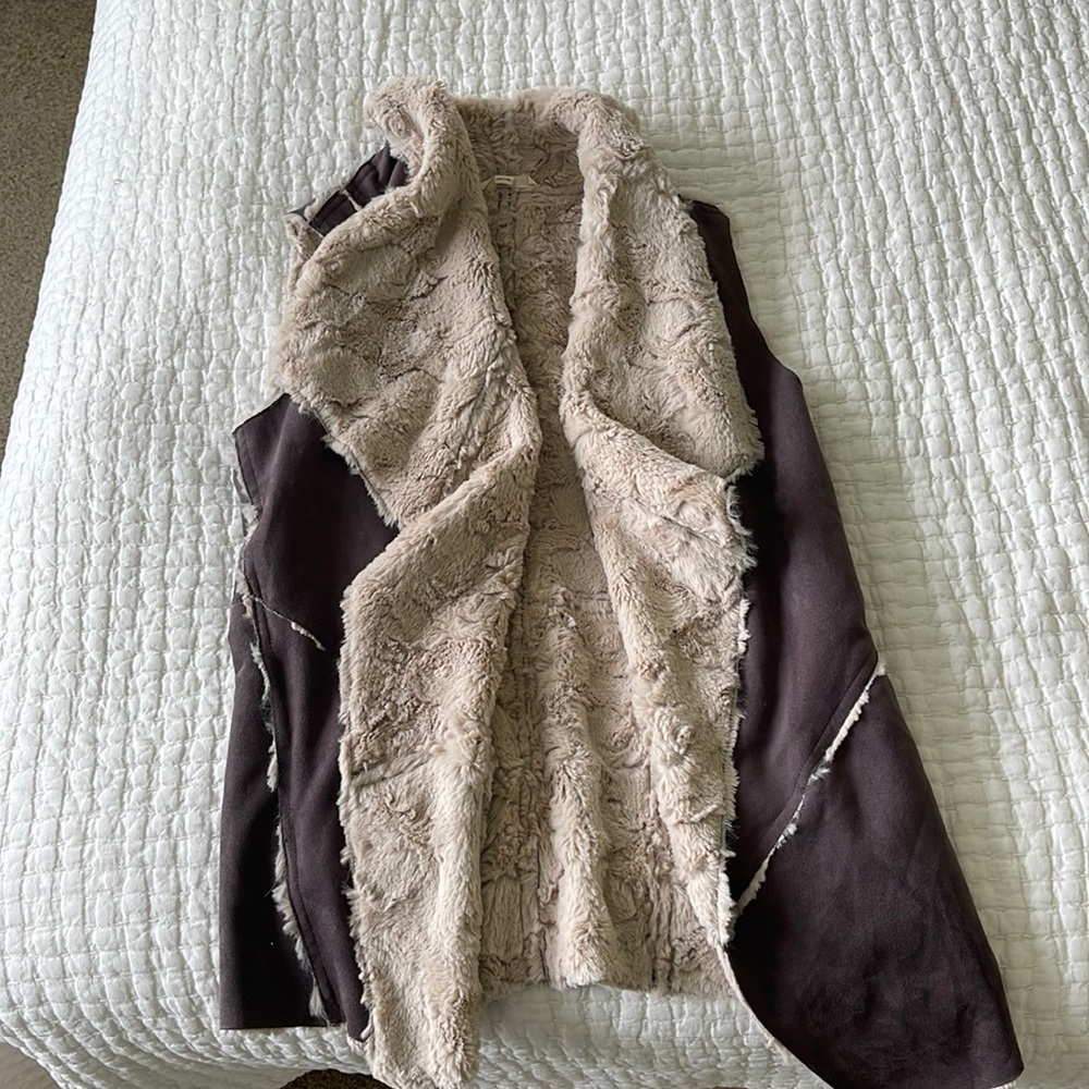Suede Fur Vest